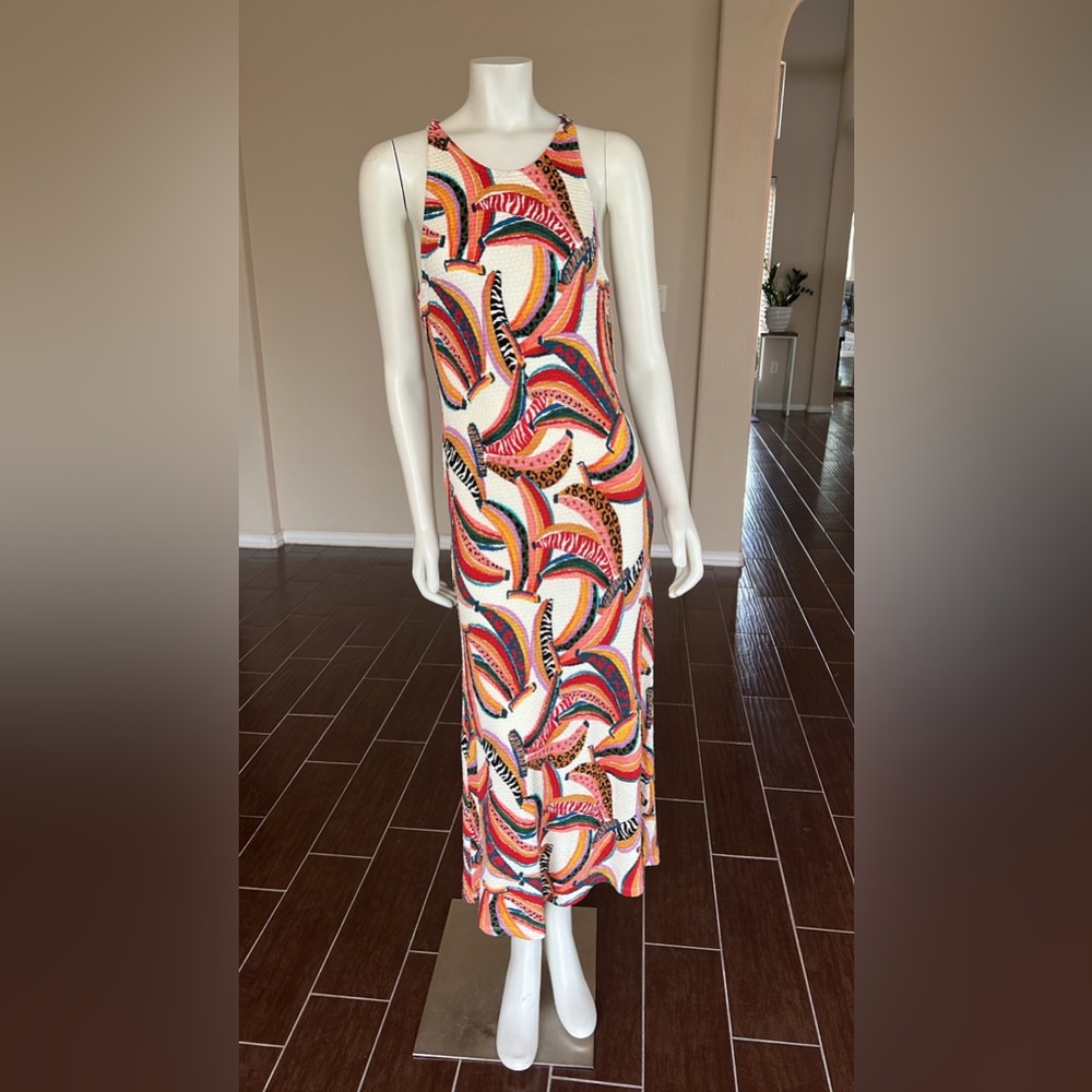 Rare Farm Rio Anthropologie Bananas Dress size L